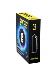 Супертонкие презервативы Ganzo Invisible - 3 шт. - Ganzo - купить с доставкой в Уссурийске