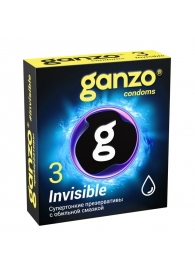 Супертонкие презервативы Ganzo Invisible - 3 шт. - Ganzo - купить с доставкой в Уссурийске