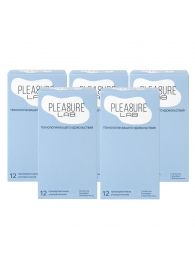 Набор из 5 упаковок ультратонких презервативов Pleasure Lab (по 12 шт.) - Pleasure Lab - купить с доставкой в Уссурийске