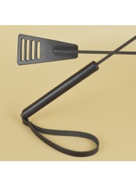 Черный кожаный стек «Сириус» - 60 см. - Sitabella - купить с доставкой в Уссурийске