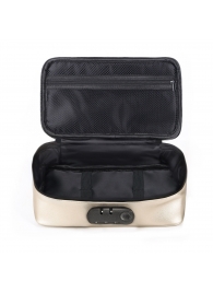 Золотистая сумочка для хранения игрушек Discreet Box - Dorcel - купить с доставкой в Уссурийске