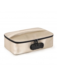 Золотистая сумочка для хранения игрушек Discreet Box - Dorcel - купить с доставкой в Уссурийске