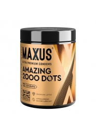 Точечные презервативы MAXUS 2000 Amazing Dots с железным кейсом - 12 шт. - Maxus - купить с доставкой в Уссурийске