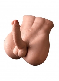 Телесный мужской торс с вибрацией и возвратно-поступательными движениями Bartlett - SHEQU купить в Уссурийске с доставкой в Orgasmix.ru Телесный мужской торс с вибрацией и возвратно-поступательными движениями Bartlett - SHEQU