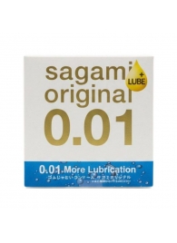 Увлажнённый презерватив Sagami Original 0.01 Extra Lub - 1 шт. - Sagami - купить с доставкой в Уссурийске