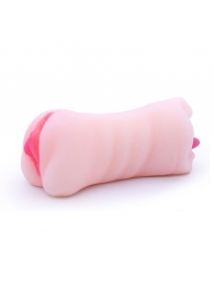 Телесный двусторонний мастурбатор - вагина и ротик - Boys of Toys - в Уссурийске купить с доставкой