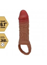 Реалистичная насадка на член Peirre - 15,5 см. - Baile - в Уссурийске купить с доставкой