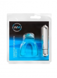 Голубая капа с вибропулей для оральных ласк - Erowoman-Eroman купить в Уссурийске с доставкой в Orgasmix.ru Голубая капа с вибропулей для оральных ласк - Erowoman-Eroman