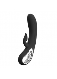 Черный вибратор-кролик Romance Massage - 24 см. - Baile купить в Уссурийске с доставкой в Orgasmix.ru Черный вибратор-кролик Romance Massage - 24 см. - Baile