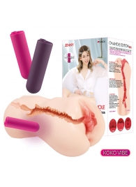 Мастурбатор-вагина с вибрацией Jenny Onahole edition 005 - KOKOS - в Уссурийске купить с доставкой