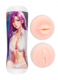 Двусторонний мастурбатор аниме - ротик и вагина - Tokyo Style - в Уссурийске купить с доставкой