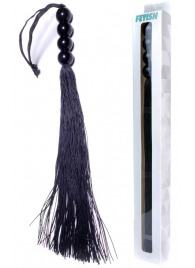 Черная силиконовая плеть - 37 см. - Boys of Toys - купить с доставкой в Уссурийске