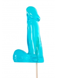 Голубой леденец в форме члена со вкусом блю кюрасао - 173 гр. - Sosuчki - купить с доставкой в Уссурийске
