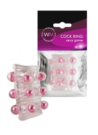 Прозрачная сквозная насадка на пенис с цветными шариками - Erowoman-Eroman - в Уссурийске купить с доставкой