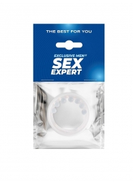 Эрекционное кольцо с мягкой стимулирующей насадкой - Sex Expert - в Уссурийске купить с доставкой
