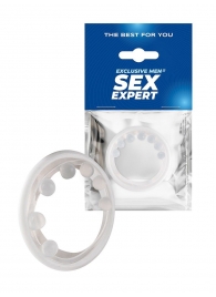 Эрекционное кольцо с мягкой стимулирующей насадкой - Sex Expert - в Уссурийске купить с доставкой