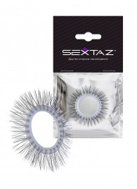 Круглое эрекционное кольцо с «ресничками» - Sextaz - в Уссурийске купить с доставкой