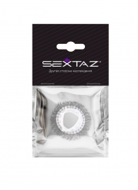 Эластичное эрекционное кольцо с длинными черными «ресничками» - Sextaz - в Уссурийске купить с доставкой