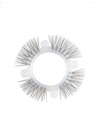 Эластичное кольцо с «ресничками» и 4 шариками - Sextaz - в Уссурийске купить с доставкой