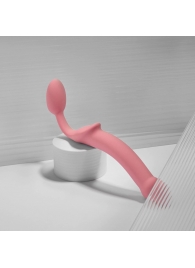 Розовый безремневой страпон Strap-on-me Semi-Realistic Bendable Strap-On size L - Strap-on-me - купить с доставкой в Уссурийске