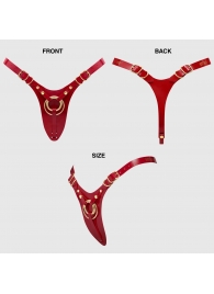 Красный пояс для фиксации насадок Strap-On-Me Leatherette Harness Fabulous - Strap-on-me - купить с доставкой в Уссурийске