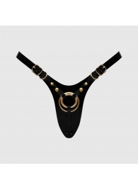 Черный пояс для фиксации насадок Strap-On-Me Leatherette Harness Fabulous - Strap-on-me - купить с доставкой в Уссурийске