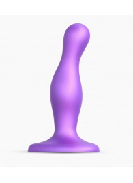 Фиолетовая насадка Strap-On-Me Dildo Plug Curvy size S - Strap-on-me - купить с доставкой в Уссурийске