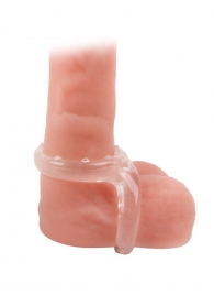 Прозрачное двойное эрекционное кольцо - Sex Expert - в Уссурийске купить с доставкой