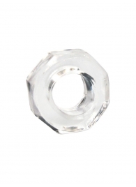 Прозрачное эрекционное кольцо в форме гайки - Sex Expert - в Уссурийске купить с доставкой