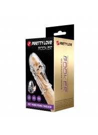 Прозрачная насадка на пенис Booker - 8 см. - Baile - в Уссурийске купить с доставкой