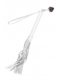 Белая кожаная плеть - 50 см. - Pecado - купить с доставкой в Уссурийске