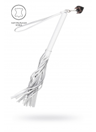 Белая кожаная плеть - 50 см. - Pecado - купить с доставкой в Уссурийске