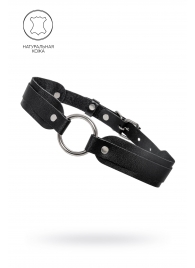 Черный кожаный чокер-ошейник со скруглёнными углами - Pecado - купить с доставкой в Уссурийске