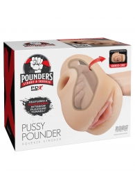 Телесный мастурбатор-вагина Pussy Pounder Squeeze Stroker - Pipedream - в Уссурийске купить с доставкой
