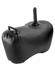 Черное надувное кресло с платформой для фиксации дилдо Body Dock Inflatable Love Seat - Pipedream - купить с доставкой в Уссурийске