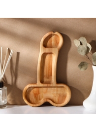 Деревянное блюдо для подачи в форме члена (25 х 16,5 х 1,7 см) - Сима-Ленд - купить с доставкой в Уссурийске