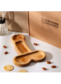 Деревянное блюдо для подачи в форме члена (25 х 16,5 х 1,7 см) - Сима-Ленд - купить с доставкой в Уссурийске