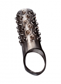 Дымчатая насадка на пенис с выпуклостями - 12 см. - Sex Expert - в Уссурийске купить с доставкой