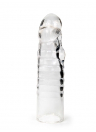 Прозрачная закрытая насадка на член - 15 см. - Sex Expert - в Уссурийске купить с доставкой