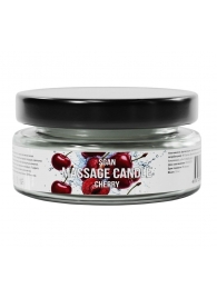 Массажная свеча «Спелая вишня» - 50 мл. - SGAN - купить с доставкой в Уссурийске
