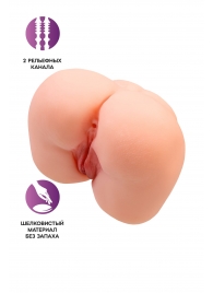 Реалистичный мастурбатор-попка с 2 любовными входами - No Name - в Уссурийске купить с доставкой