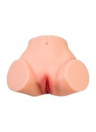 Телесный реалистичный мастурбатор-полуторс с 2 любовными входами - No Name - в Уссурийске купить с доставкой