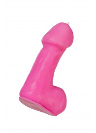 Розовая свеча в форме пениса - 47 гр. - Pecado - купить с доставкой в Уссурийске