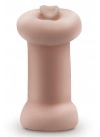 Телесный люминесцентный двусторонний мастурбатор Tasha - Blush Novelties - в Уссурийске купить с доставкой