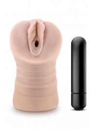 Телесный мастурбатор-вагина Ayumi с вибрацией - Blush Novelties - в Уссурийске купить с доставкой