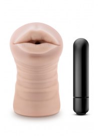 Телесный мастурбатор-ротик Nicole Vibrating Masturbator - Blush Novelties - в Уссурийске купить с доставкой