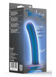 Синяя насадка с гладкой поверхностью Surrender 5.75 Inch Intermediate Pegging Dildo - 14,6 см. - Blush Novelties - купить с доставкой в Уссурийске