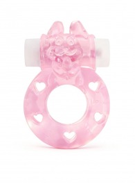 Розовое эрекционное виброкольцо в форме зайчика - 1137 - в Уссурийске купить с доставкой