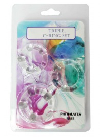 Набор из 3 эрекционных прозрачных колец - Boys of Toys - в Уссурийске купить с доставкой