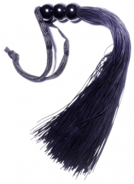 Черная силиконовая плетка - 25,4 см. - Boys of Toys - купить с доставкой в Уссурийске